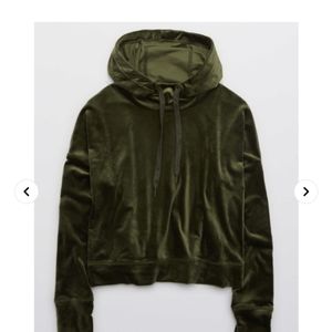 AERIE Offline After Party Velour Hoodie